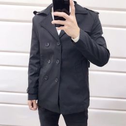 2023 Männer und Frauen Trench Collar Slim Fit Langarm Winddichte Jacke Designer Marke Klassischer Mantel Herbst und Winter Winddicht M-3XL-99