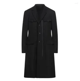 Men's Suits M-6XL! Big Yards !Spring And Autumn Men Loose Windbreaker In The Long Leisure Sleeve Coat Fashionable Suit