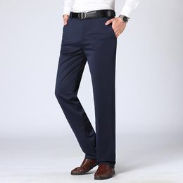 Men's Suits Men's Trousers Linen Cotton Thin Solid Color Suit Pants Breathable Straight Leg Mens Clothing Dress Men