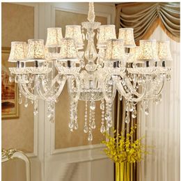 Chandeliers Crystal Chandelier Lighting Living Room K9 Clear Hanging Lights Fixture Wedding Decoration Pendant Lamp