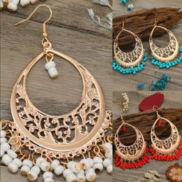 Dangle Earrings Ethnic Fashion Jewelry Women Beaded Tassles Bohemian Eardrop Women's Gifts