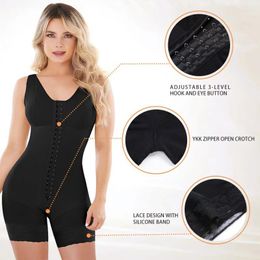 Women's Shapers Women's Crotch Zipper Three Row Button Corset Female Short Waistband Slimming Abdomen Abdominal Shapewear Pants