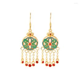 Dangle Earrings Chinese Cheongsam Style Drop Earings For Women Oriental Vintage Romantic Tassel Jewelry Wedding Party Gifts With Box