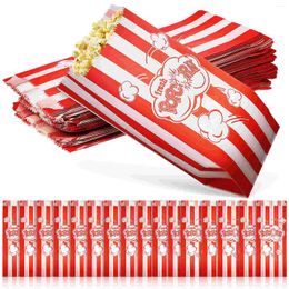 Gift Wrap Popcorn Paper Boxes Individual Movies Treat Mini Container Box Large Containers Stripe Parties Snack Bulk Cup Buckets Red