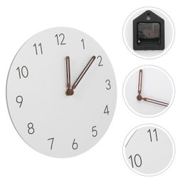 Wall Clocks Clock Battery Operated Non-Ticking Hanging Room Ornament Round Decorative For El Bedroom HomeWall ClocksWall