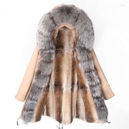 Men's Down Waterproof Parka Winter Jacket Fashion Men Real Fur Coat Liner Streetwear 2023 Natural Raccoon Collar Hood