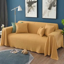 Chair Covers Sofa Blanket Solid Colour Candy Home Furniture Armrest Blankt Protector Case For Living Room FurnitureChair