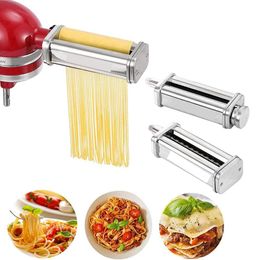 Processors Stainless Steel Manual Noodle Makers for Thin/Thick/Flaky Noodles Cutter Roller for Stand Mixers Kitchen Pasta Food Processor