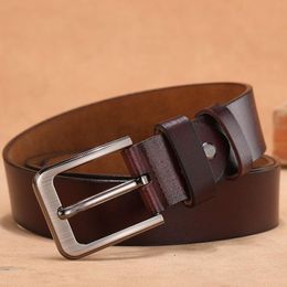 Belts 120 130cm 140cm 150cm 160cm 170cm Plus Large Size Belt For Jean Men Alloy Pin Buckle Real Genuine Leather