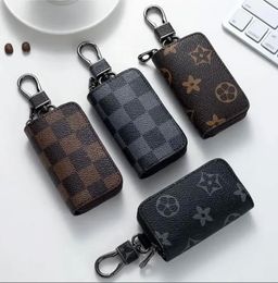 Men and Women's Pouches Pendant Keychains Car Keys Holder Key Rings Black Plaid Brown Pouches Keychains Keychains 4 colors.