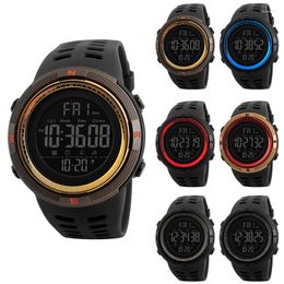 Wristwatches Men Sports Watches Fashion Countdown Men's Waterproof LED Digital Watch Man Military Clock