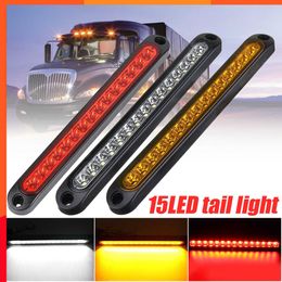 New Universal Car LED Tailgate Light 15LED Truck Tailgate Light Bar Red Running Turn Signal Brake Reverse Backup Tail light Strip
