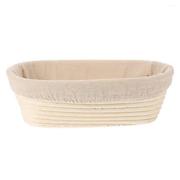 Dinnerware Sets Weaved Basket Bread Proofing Bowl Decoration Storage Containers Wicker Decorative Oval Box Fermented Rattan