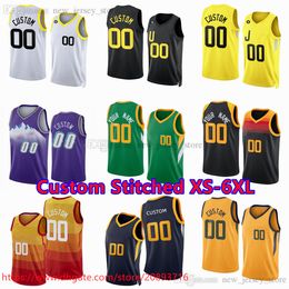 Custom Stitched XS-6XL Basketball Jersey 00Clarkson 23 LauriMarkkanen 2 CollinSexton 16 SimoneFontecchio HortonTucker RudyGay WalkerKessler UdokaAzubuike