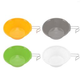 Bowls 250ml Backpackers Cup Bowl Portable Drop Protection Backpacking For Camping Hiking Tableware Cookware 4 Colors