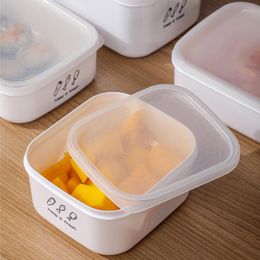 Dinnerware Sets Thickened Fresh-keeping Storage Box Sealed Plastic Refrigerator Microwave Oven Heated Lunch Sealing