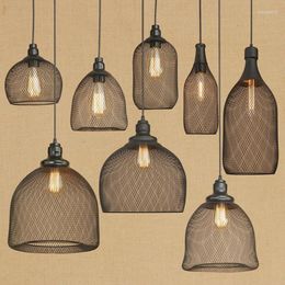 Pendant Lamps IWHD Iron Loft Style Vintage Industrial Lights BlacK LED Hanging Lamp Bedroom Hanglamp Kitchen Pending Lighting Lamparas