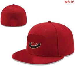 2023 Men's Classic Arizona Flat Peak series Heart Full Size SOX LA Closed Caps Fashion Hip Hop Baseball Sports All Team Fitted Hats Casquette In Size 7- Size 8 A1
