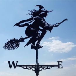 Decorative Objects Figurines Multi Type Creative Wind Vane Funny Speed Rotator Weather Direction Home Dicalcium Phosphate mill Indicator 230506