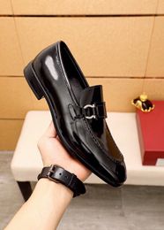 2023 Mens Designer Dress Shoes Genuine Leather Handmade Wedding Business Oxfords Male Brand Formal Flats Size 38-45