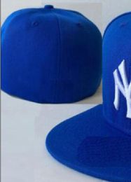 Ready Stock Wholesale High Quality Men's New York Sport Team Fitted Caps LA NY Flat Brim on Field Hats Full Closed Design Size 7- Size 8 Fitted Baseball Gorra Casquette A10