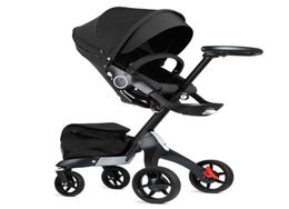 Strollers Dsland Baby Stroller 3 in 1 High Land Scape Sitting Pram Buggy Bassinet for Born Carriage Car Walkers5955655{category}