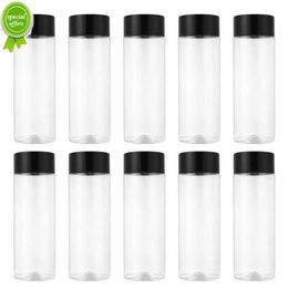 New 10pcs 300ml Plastic Juice Bottle Transparent Beverage Drinking Bottle Empty Milk Water Bottle Containers for Outdoor Camping