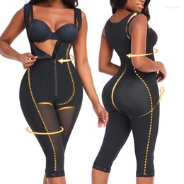 Women's Shapers Womens Sleeveless Front Zip Mesh Splicing Shaperwears Low Cut Lift-hip Short Tank Jumpsuits Tummy Control Slim Shaper