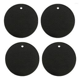 Table Mats Trivets For Dishes Silicone Trivet Mat Pots & Pans Countertop Protector Pads Heat Resistant Multi-Purpose