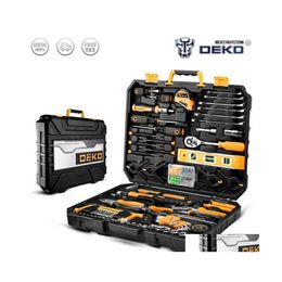 Professional Hand Tool Sets Factory Outlet Deko Set Tools For Car Repair/Household Repair Of Socket Instruments Mechanic H220510 Dro Dhauc