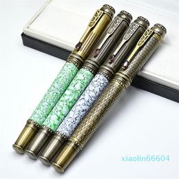 Limited Edition Rollerball Pen High Quality Office School Writing Ballpoint Pens With Diamond Inlaid Cap