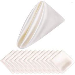 Table Napkin 12Pc Cloth Napkins 17x17In Polyester For Party Wedding Soft Kitchen Dinner Design Mat Deco
