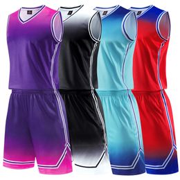 Running Sets Custom Print Men Kids Basketball Jersey Sets Boys Girls Sports Cothing College Tracksuits Breathable Women Basketball Uniforms 230508