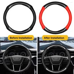 Steering Wheel Covers Sleeve Universal Wear-resistant Ultra-thin Holes Anti-sweat Faux Leather Car Cover Accessories