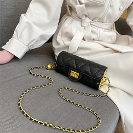 Cheap Purses on sale Lingge Chain Bag Women's One Shoulder Oblique Bar Versatile and Simple Cylinder