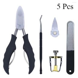 Nail Art Kits 5 Piece Tool Set Advanced Foot Ingrown Toenail Removal Correction Scissors Toe File Professional Pedicure