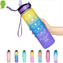 1 Litre Water Bottle for Girls Motivational Sport Water Bottle Leakproof Drinking Bottles Outdoor Travel Gym Fitness Jug Kitchen
