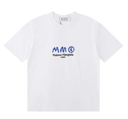 Men's Tshirts Mm Classical White Designer t Shirt Summer Oversized Men Tshirt Women Tee Margiela Mens Clothes