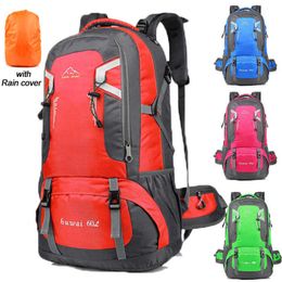 Backpacking Packs 60L Camping Hiking Bag Waterproof Large Capacity Hiking Backpack Outdoor Camping Casual Sports Travel Mountaineering Backpack P230508