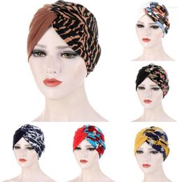 Beanies Beanie/Skull Caps Knot Headscarf Splicing Design Multiple Functions Headwear Solid Protective Pattern Head Wrap For Taking