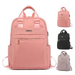 Waterproof Laptop Backpack Anti Theft Protective Travel Bag Notebook 13 14 15.6 Inch Case For Macbook Air Pro USB Charger Women