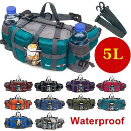 Backpacking Packs Outdoor Hike Waist Bag Man Cycling Waterproof Backpack Mountain Sports Fanny Pack Camping Nylon Hunting Accessory P230508