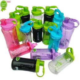 1l/2l Black Oversized Water Bottle 1000ml/2000ml Fashion Portable Herbalife Nutrition Custom Shake Sports Water Bottle