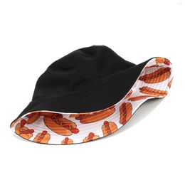 Wide Brim Hats Polyester Fishing Hat Foldable Unisex Leisure Bucket For Outdoors Hiking