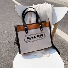 Small Design Bag 2024 New Crossbody Canvas Women's Trend High Capacity One Shoulder Tote Designer Handbag Online sale