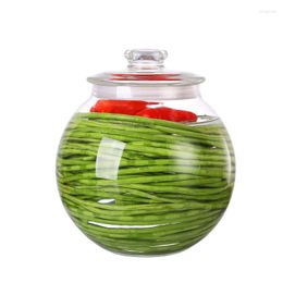 Storage Bottles Jar Pickle Glass Can Kimchi Food Container Jars Sealed Fermentation Pickles Fermenting Vegetable Traditional Crock