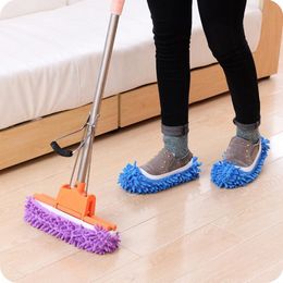 Cleaning Cloths Multifunction Floor Dust Cleaning Slippers Shoes Lazy Mopping Shoes Home Floor Cleaning Micro Fiber Cleaning Shoe 2pcs/pair