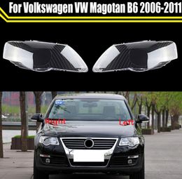 Car Headlight Cover Headlamp Caps Lampshade Lampcover Head Lamp Light Glass Lens Shell For Volkswagen VW Magotan B6 2006~2011