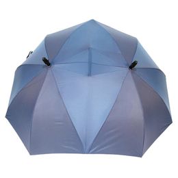 Umbrellas Creative Umbrella Curved Handle Anti-UV Sun Protection Couple Umbrella Leak-proof Double Umbrella Outdoor Supply 230508