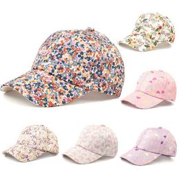 Snapbacks Kids Flower Prints Children Snapback Caps Baseball Cap With Spring Summer Hip Hop Boy Girl Baby Hats For 4-10 Years Old G230508